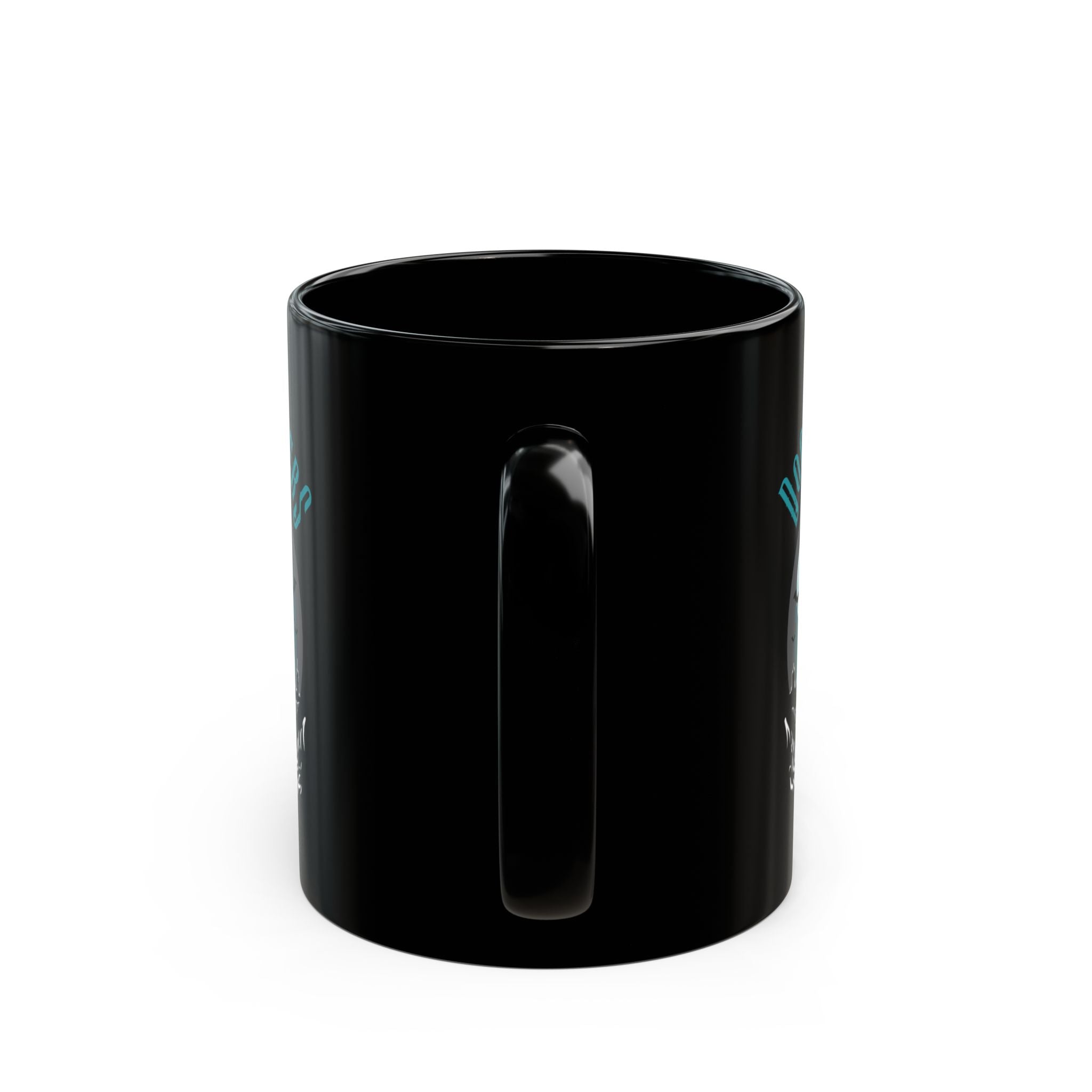 DoomWalkers Skull Black Coffee Mug — Gothic Gamer 11oz/15oz