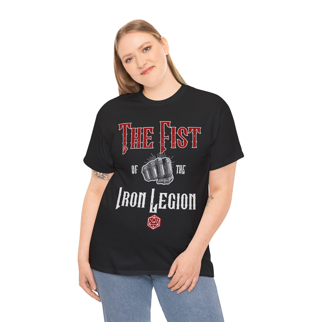 The Fist of the Iron Legion T-shirt | Fist Graphic Tee, Metal Fantasy Design