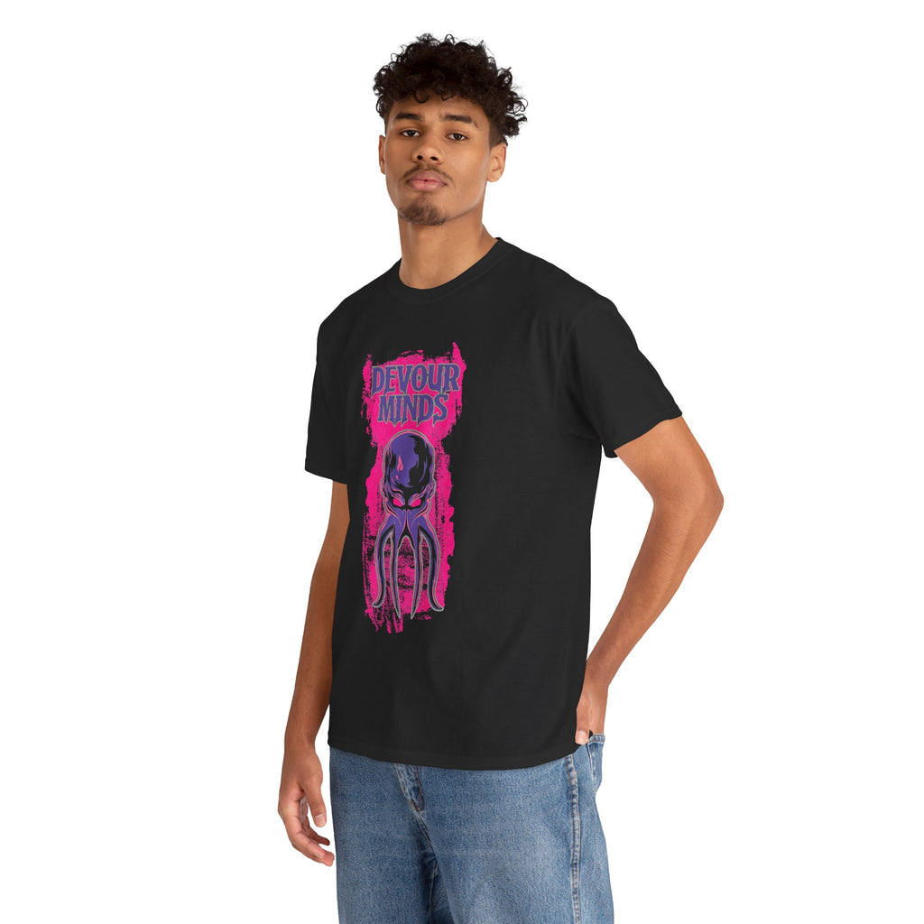 Devour Minds Mind Flayer Illustration T-shirt | Cthulhu Horror Tee | Dungeons and Dragons inspired illustration.