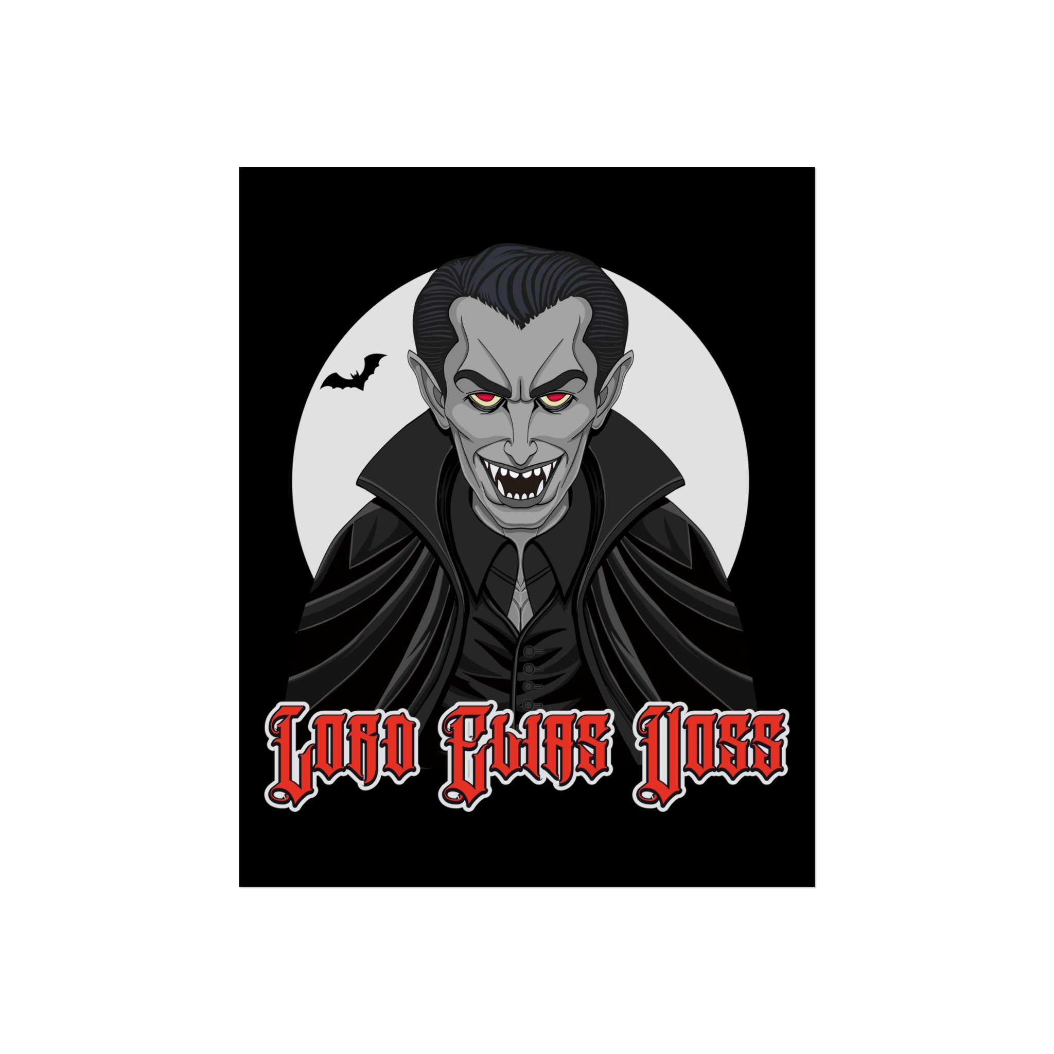 Vampire Lord Fine Art Poster — 'Lord Elias Voss' Gothic Halloween Wall Art