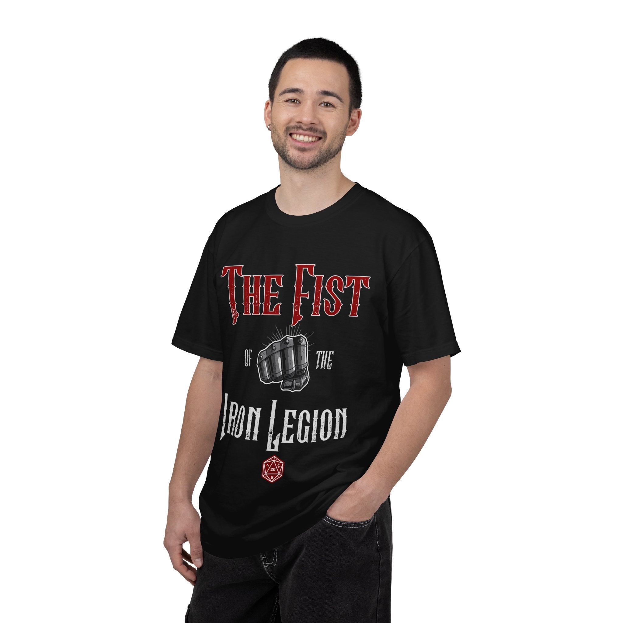 The Fist of the Iron Legion T-shirt | Fist Graphic Tee, Metal Fantasy Design
