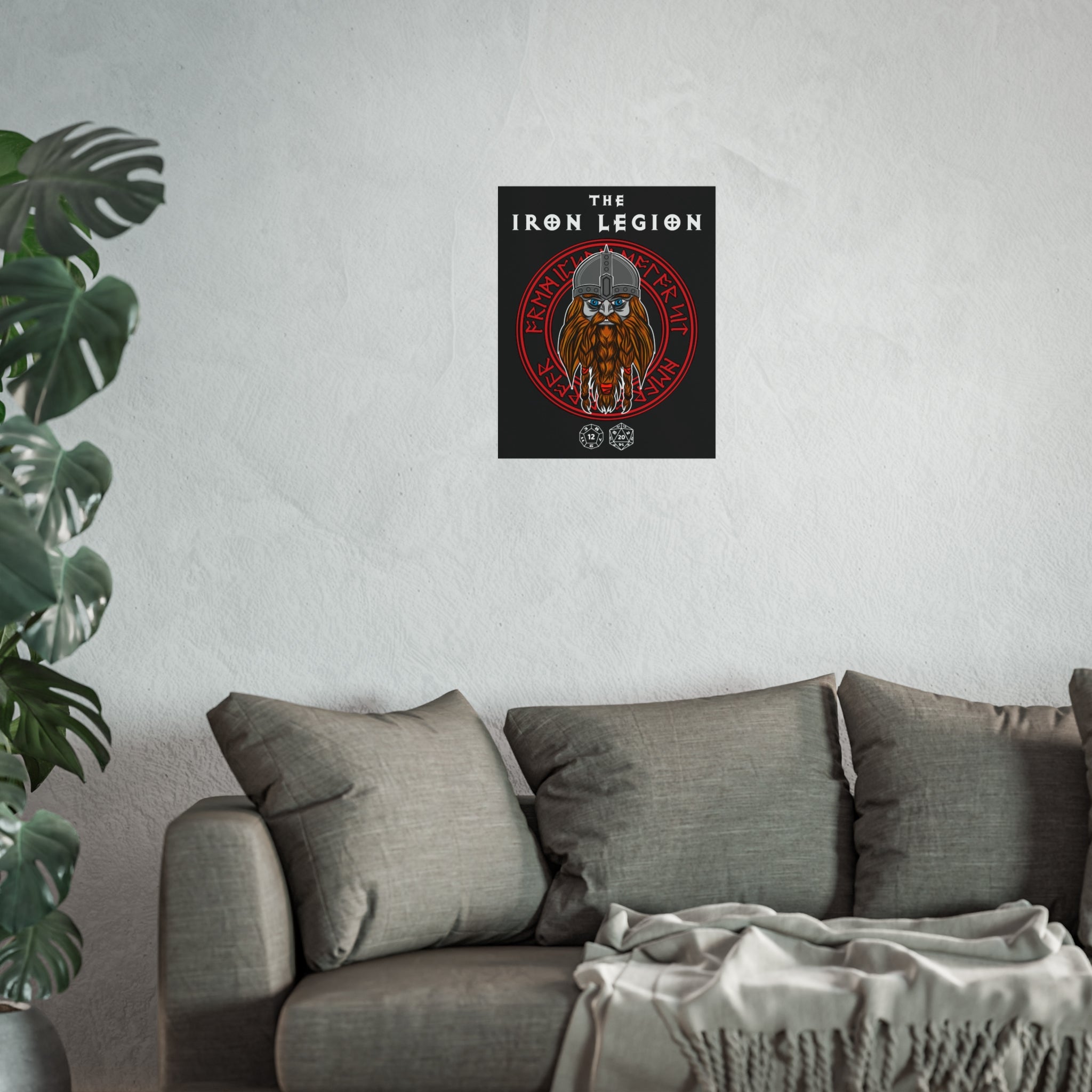 Dwarven Fine Art Poster — "The Iron Legion" Nordic Warrior Wall Art