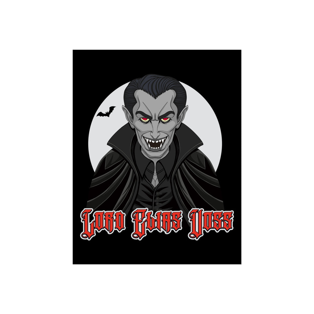 Vampire Lord Fine Art Poster — 'Lord Elias Voss' Gothic Halloween Wall Art