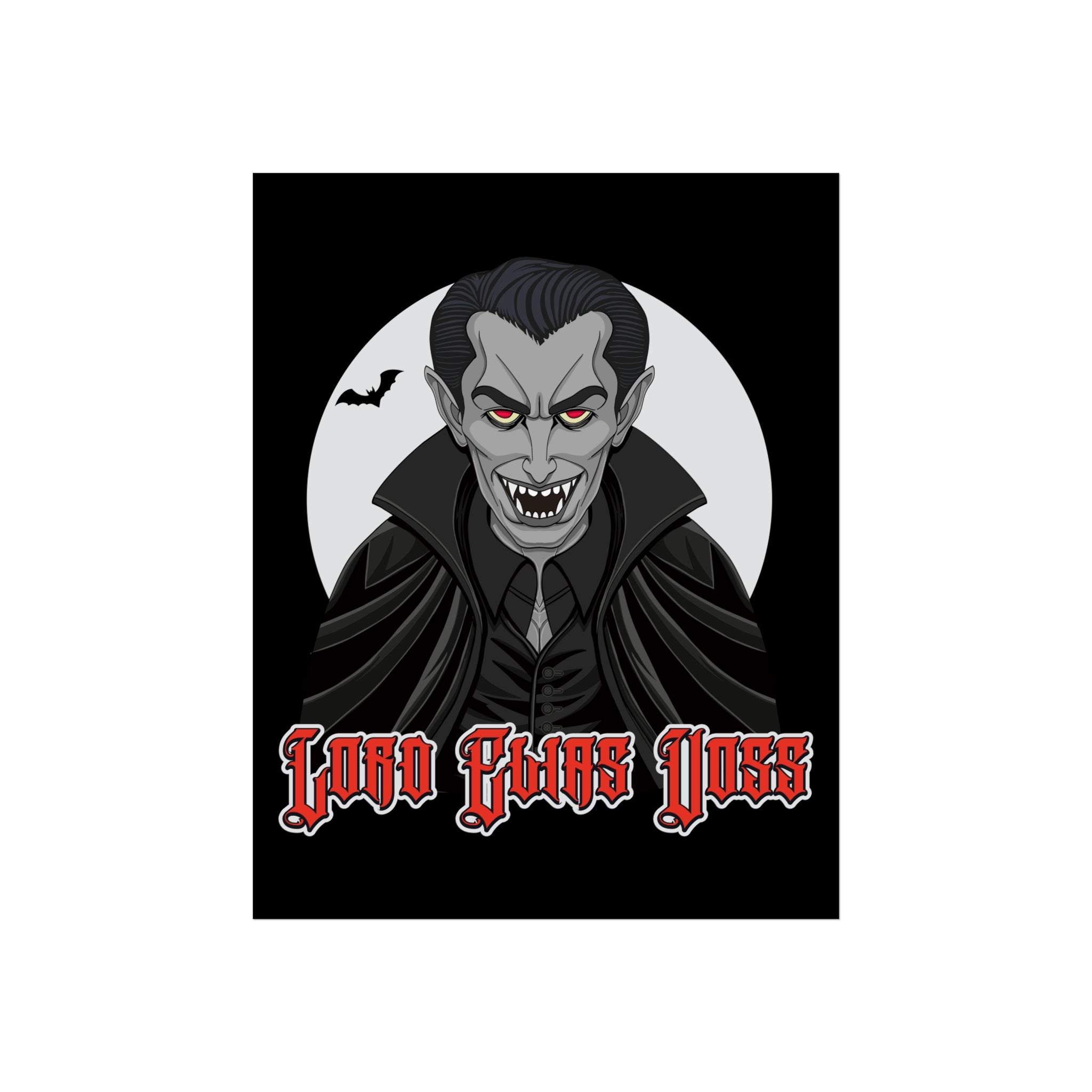 Vampire Lord Fine Art Poster — 'Lord Elias Voss' Gothic Halloween Wall Art