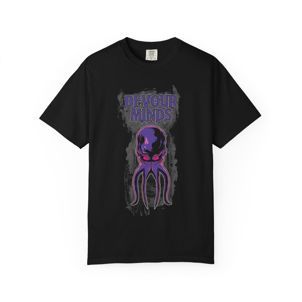 Devour Minds Mind Flayer Illustration T-shirt | Cthulhu Horror Tee | Dungeons and Dragons inspired illustration.