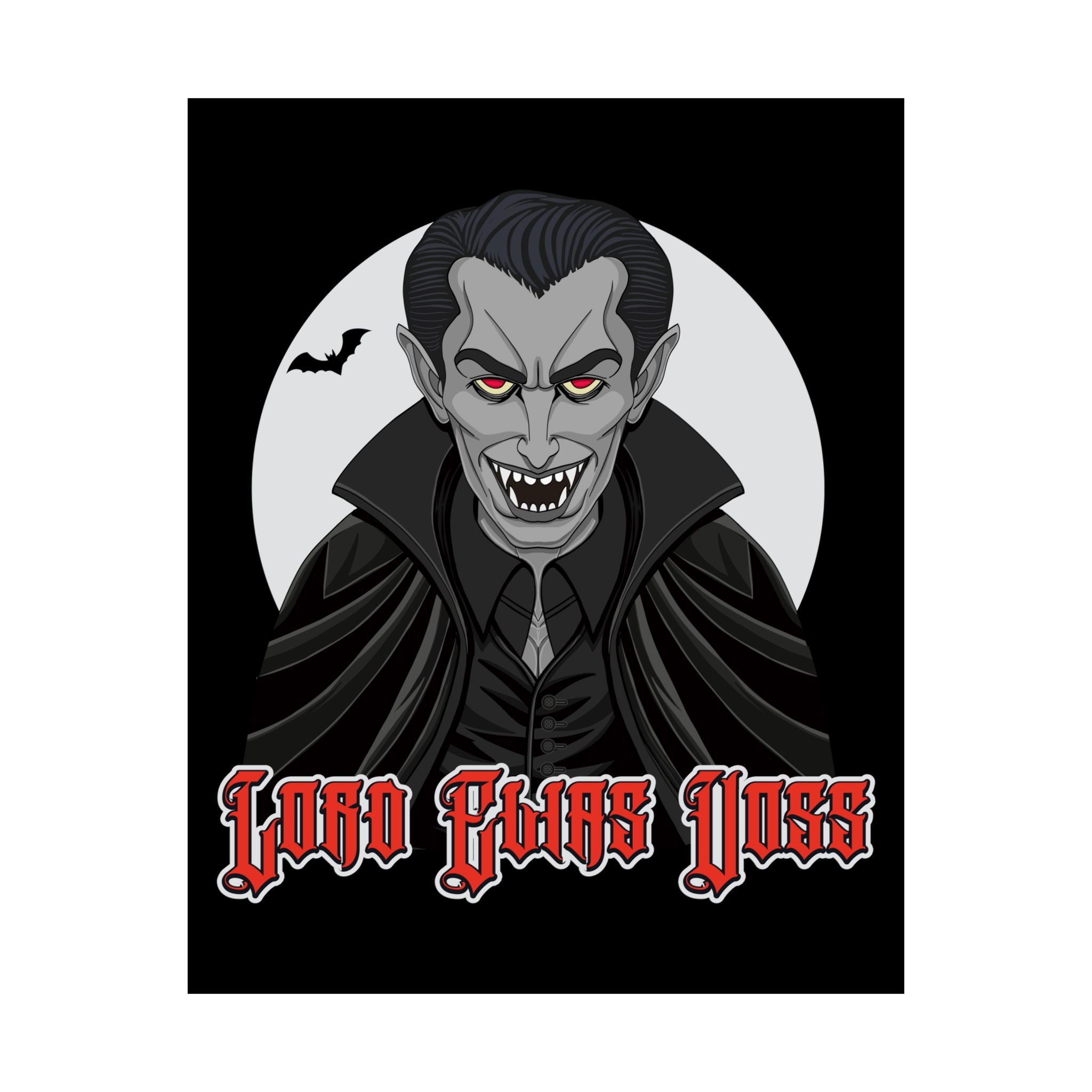 Vampire Portrait Matte Vertical Posters | Dracula Illustration, Gothic Horror