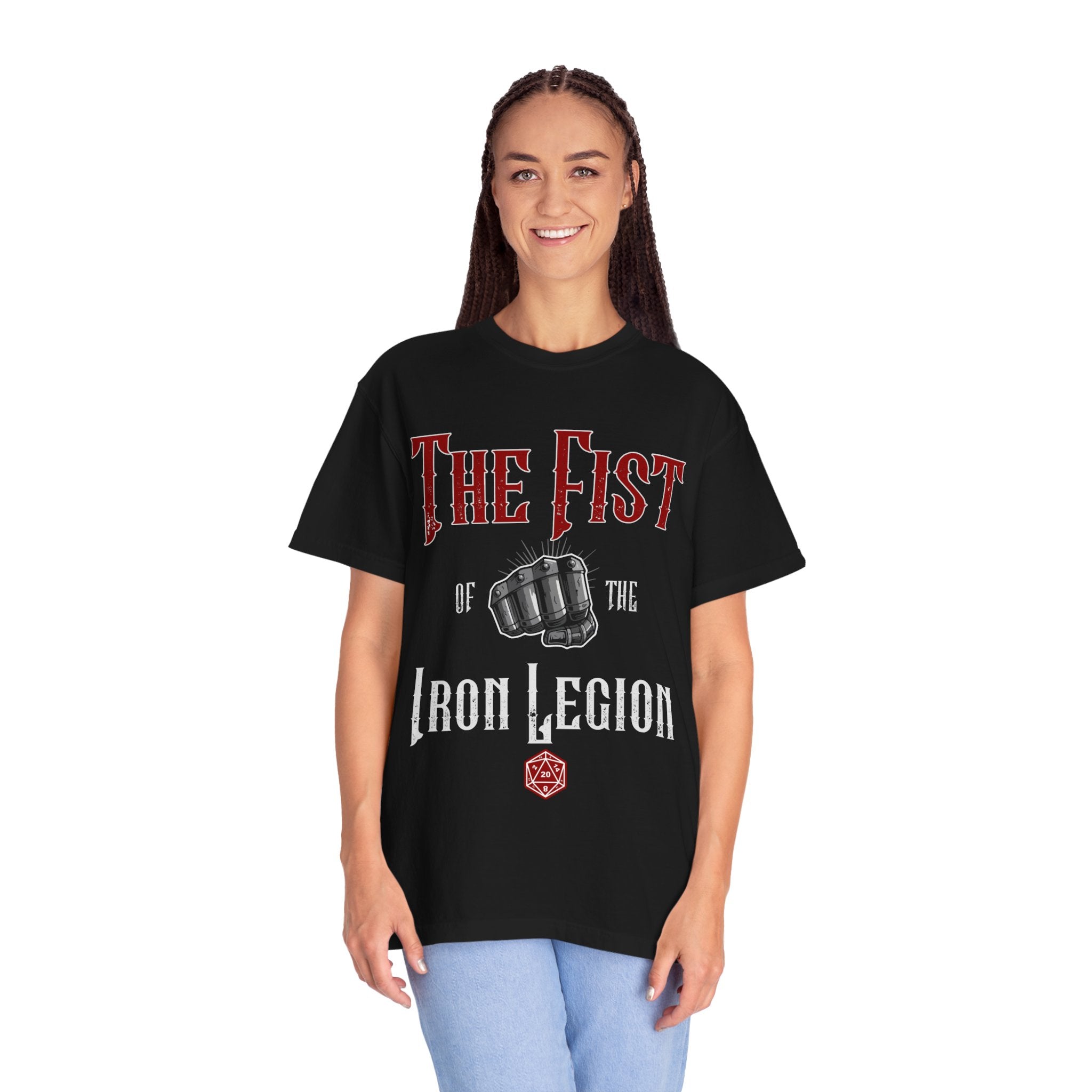 The Fist of the Iron Legion T-shirt | Fist Graphic Tee, Metal Fantasy Design