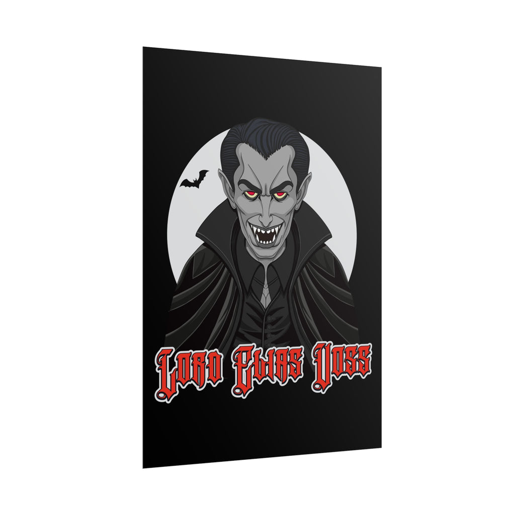 Vampire Poster – Gothic Dracula Wall Art Rolled Poster, Spooky Halloween Decor