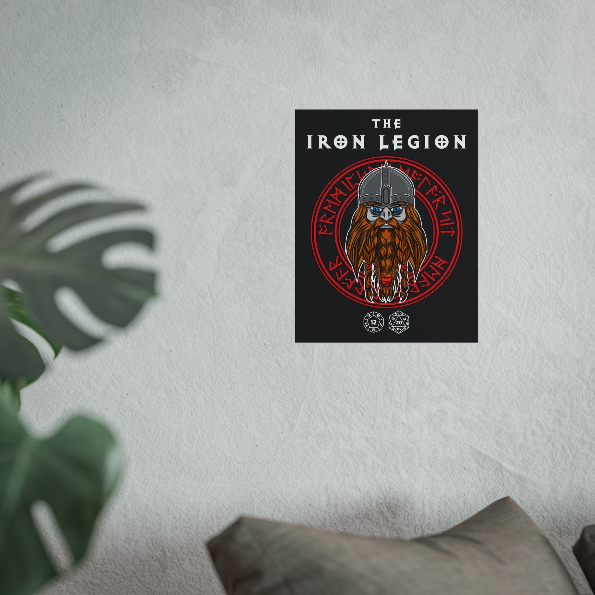 Dwarven Fine Art Poster — "The Iron Legion" Nordic Warrior Wall Art