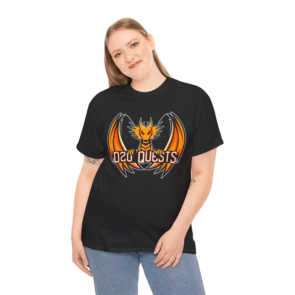 D20 Quests Dragon Logo T-Shirt — TTRPG Tee