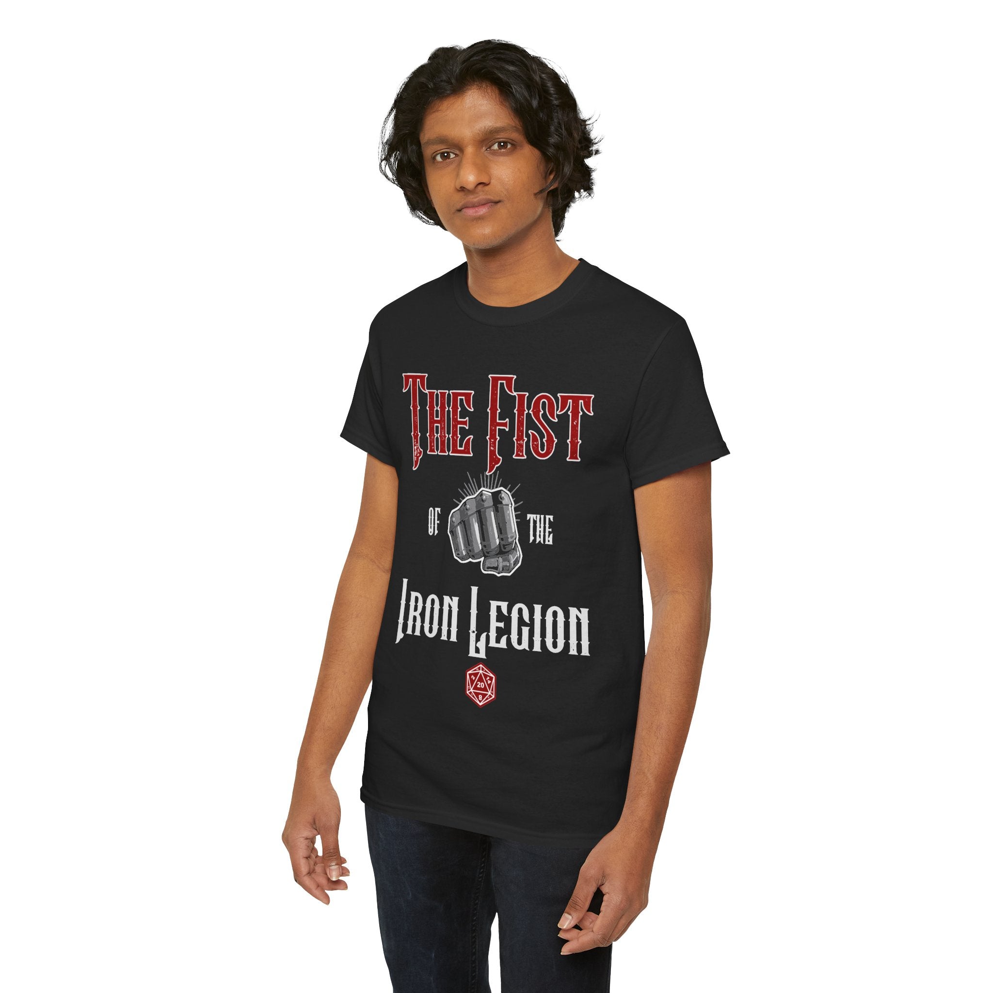 The Fist of the Iron Legion T-shirt | Fist Graphic Tee, Metal Fantasy Design