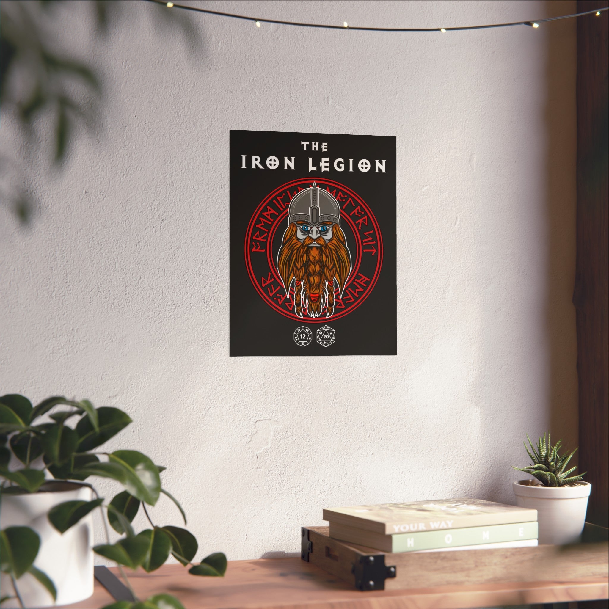 Dwarven Fine Art Poster — "The Iron Legion" Nordic Warrior Wall Art