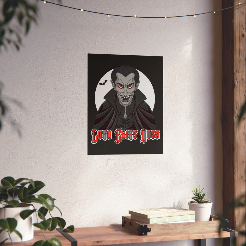 Vampire Lord Fine Art Poster — 'Lord Elias Voss' Gothic Halloween Wall Art