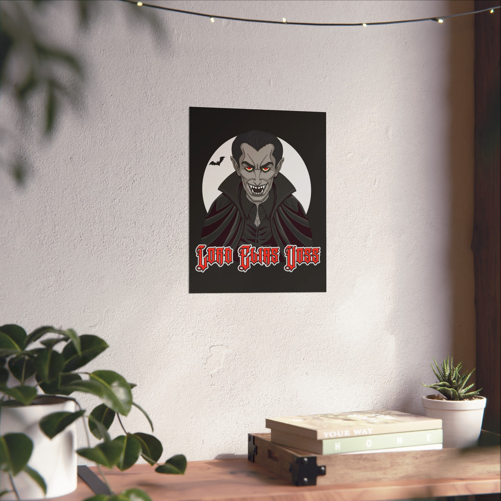Vampire Lord Fine Art Poster — 'Lord Elias Voss' Gothic Halloween Wall Art