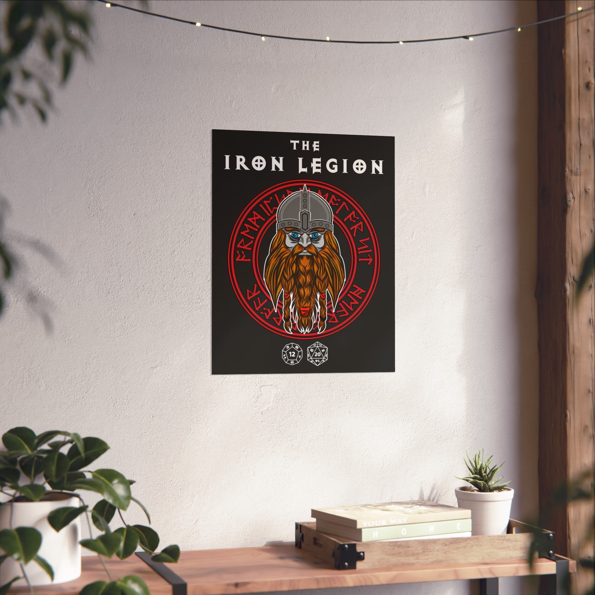 Dwarven Fine Art Poster — "The Iron Legion" Nordic Warrior Wall Art