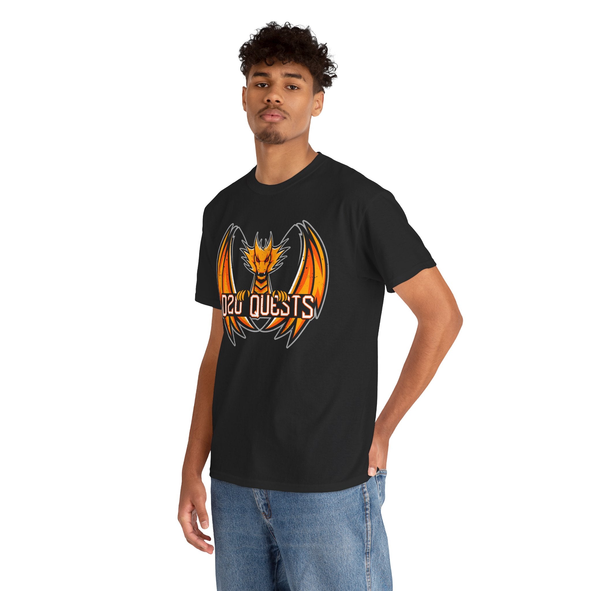 D20 Quests Dragon Logo T-Shirt — TTRPG Tee