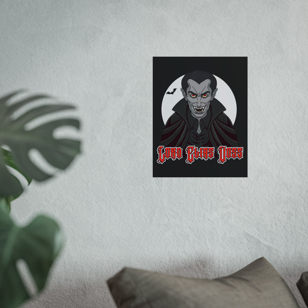 Vampire Lord Fine Art Poster — 'Lord Elias Voss' Gothic Halloween Wall Art