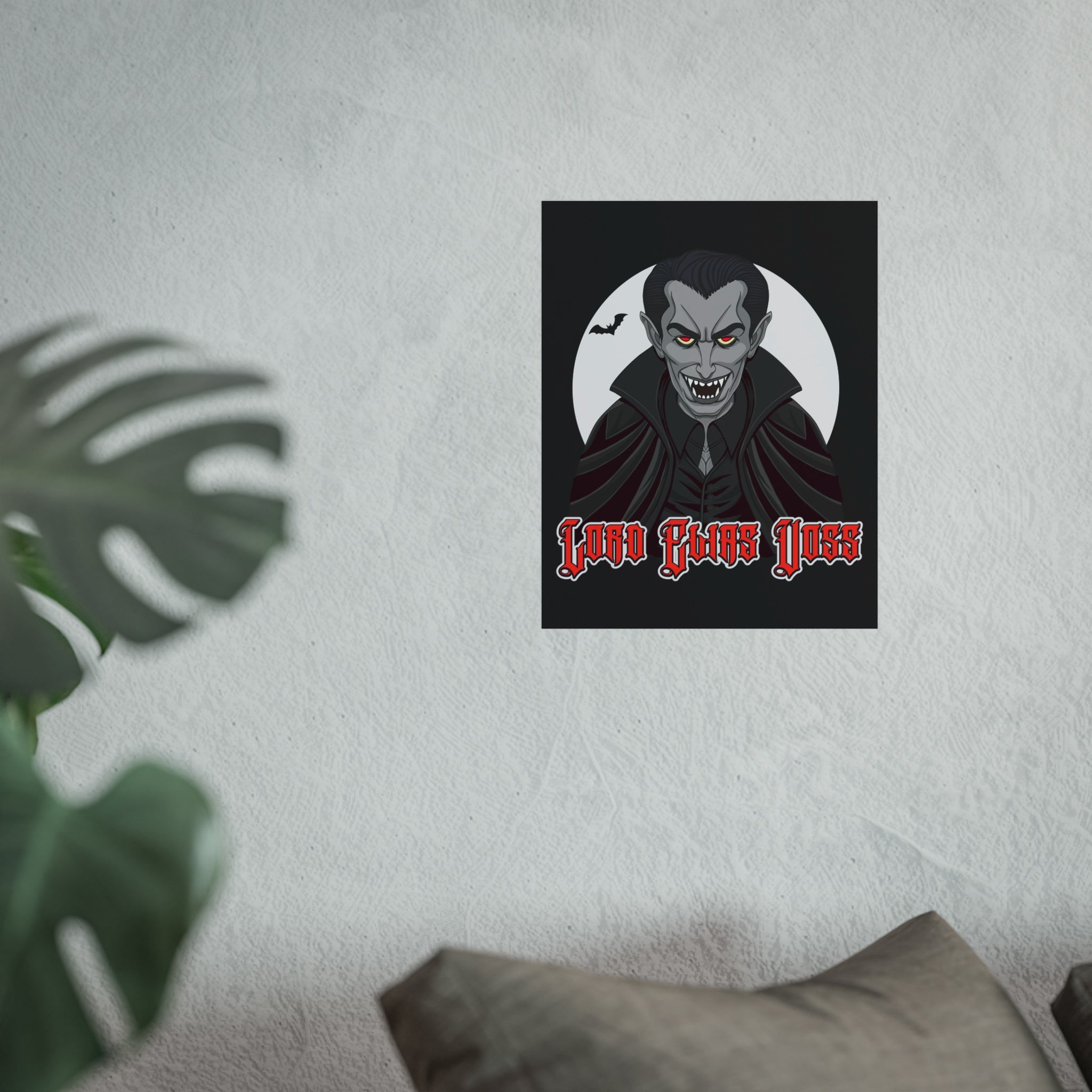 Vampire Lord Fine Art Poster — 'Lord Elias Voss' Gothic Halloween Wall Art