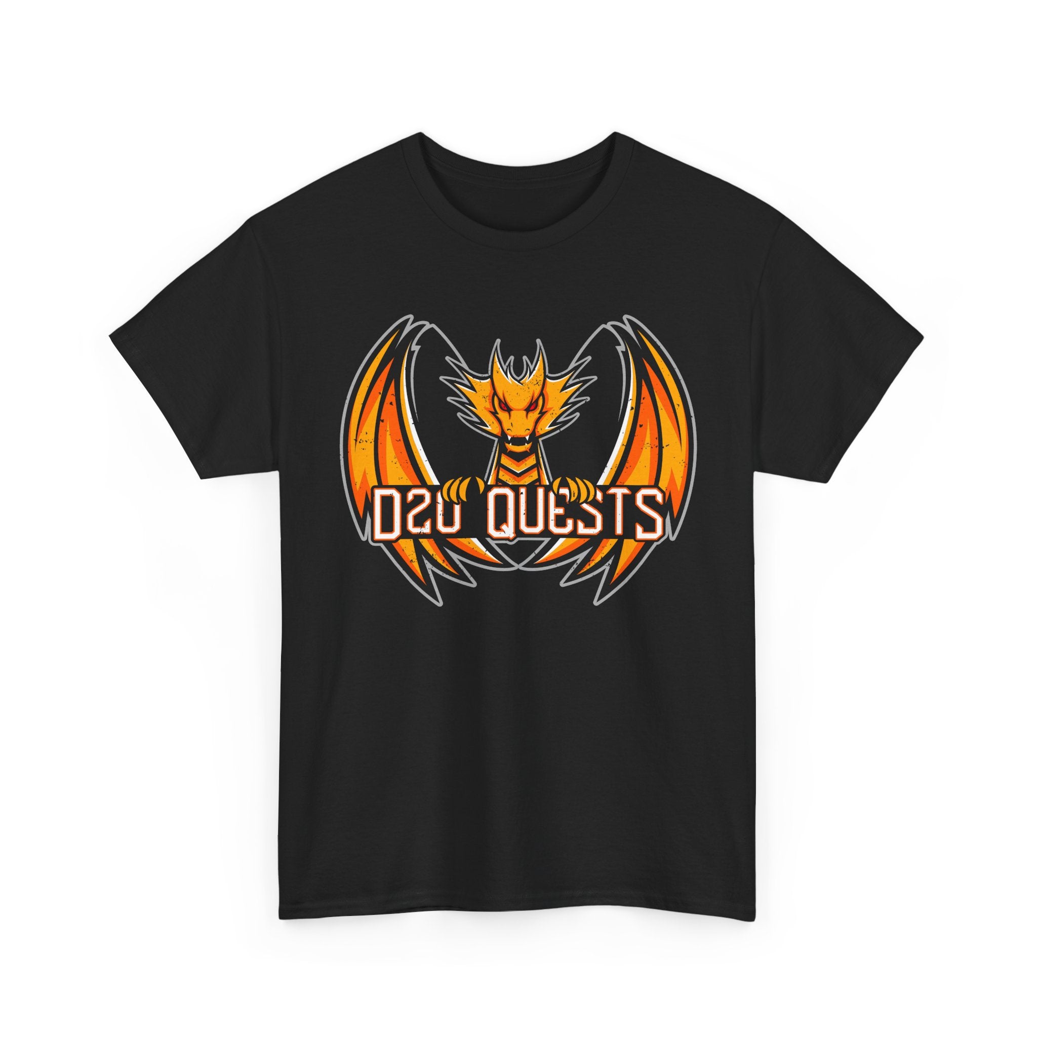 D20 Quests Dragon Logo T-Shirt — TTRPG Tee