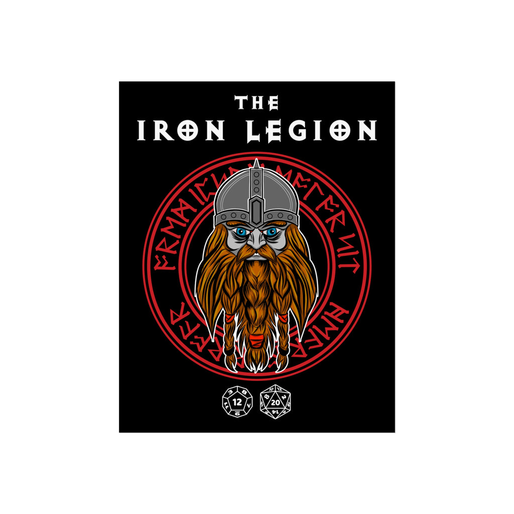 Dwarven Fine Art Poster — "The Iron Legion" Nordic Warrior Wall Art