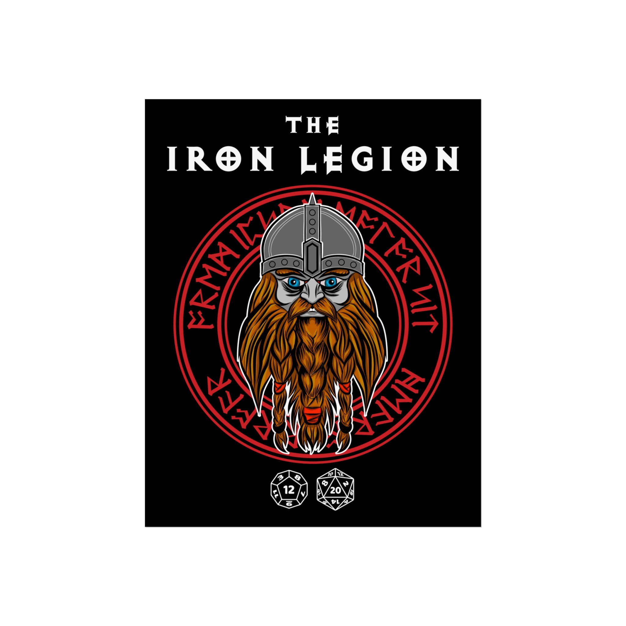 Dwarven Fine Art Poster — "The Iron Legion" Nordic Warrior Wall Art