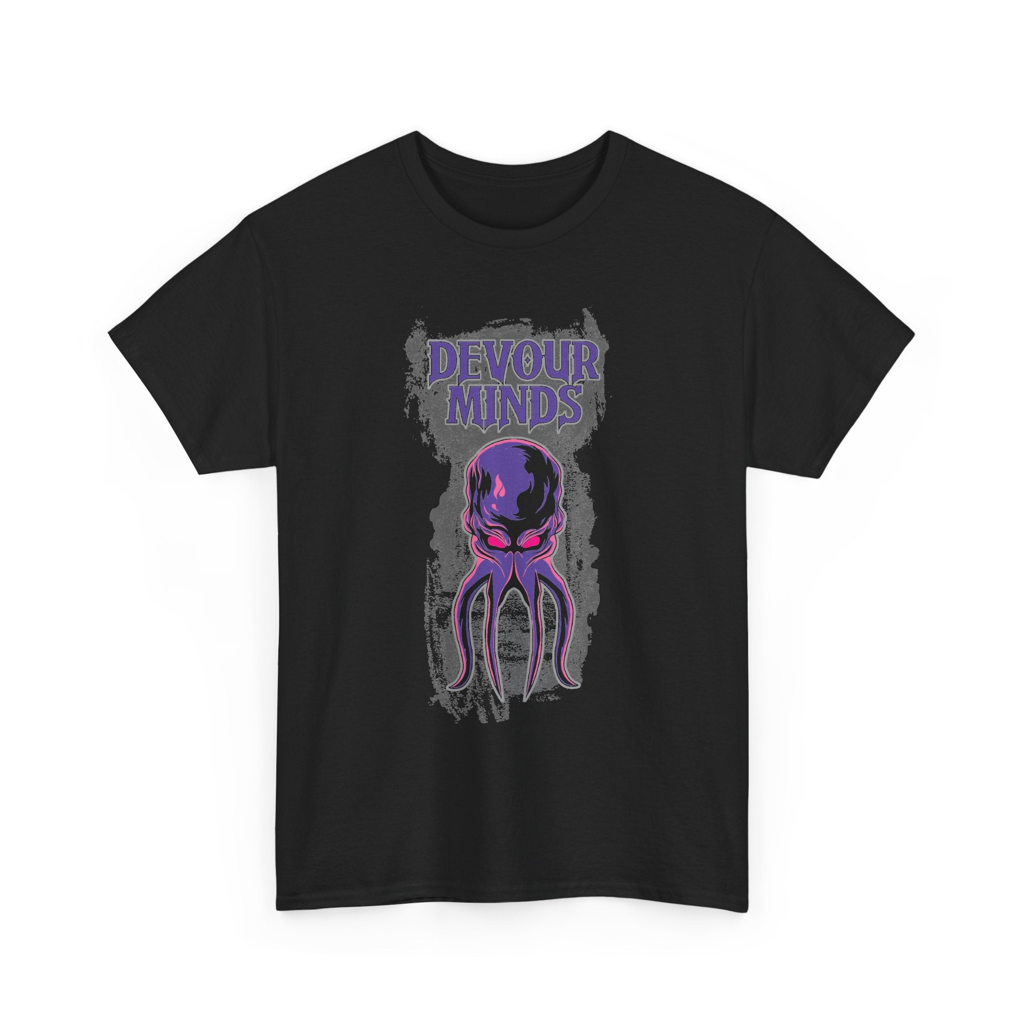 Devour Minds Mind Flayer Illustration T-shirt | Cthulhu Horror Tee | Dungeons and Dragons inspired illustration.