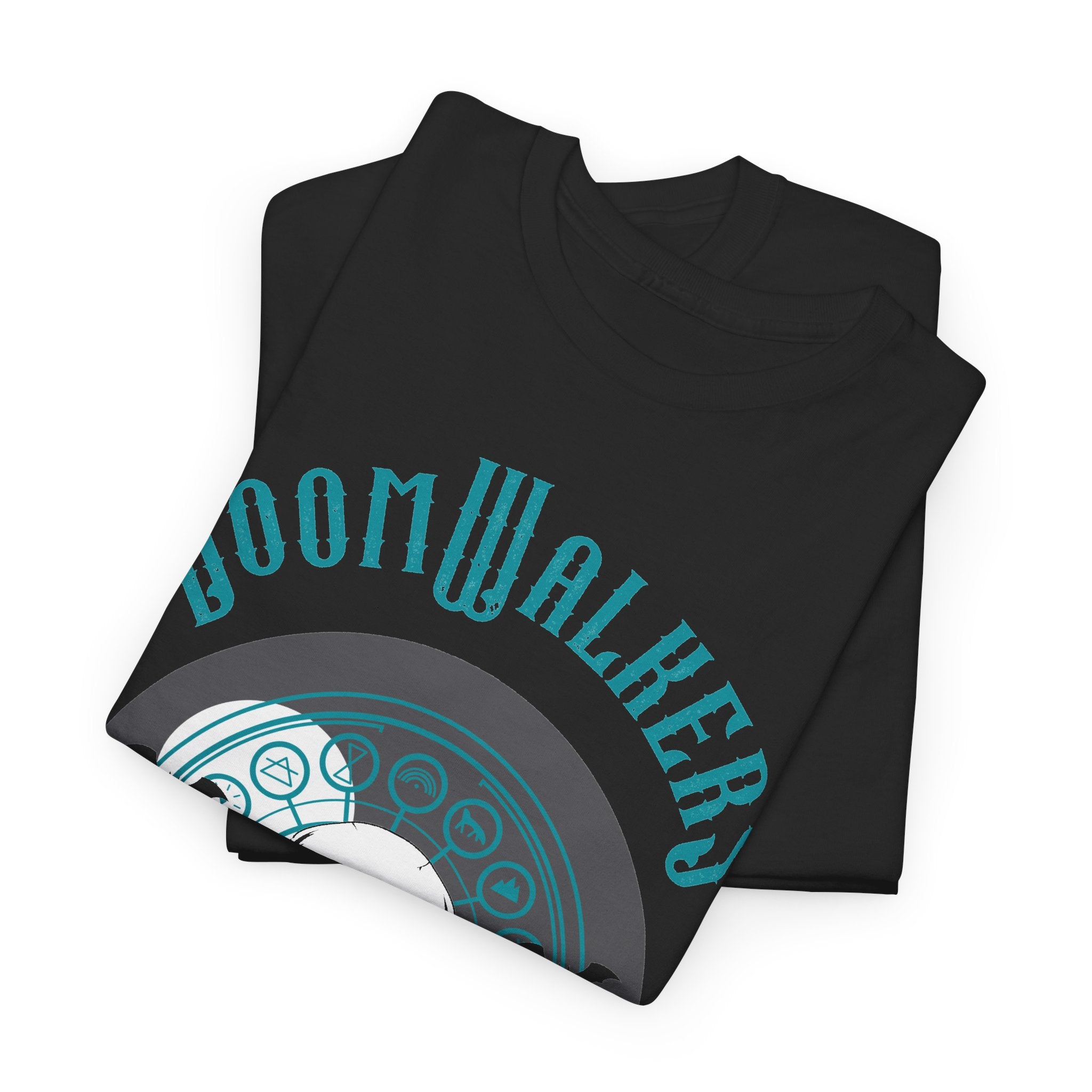 Doomwalkers Skull Moon T-shirt | Gothic Skull Night Scene, Bats