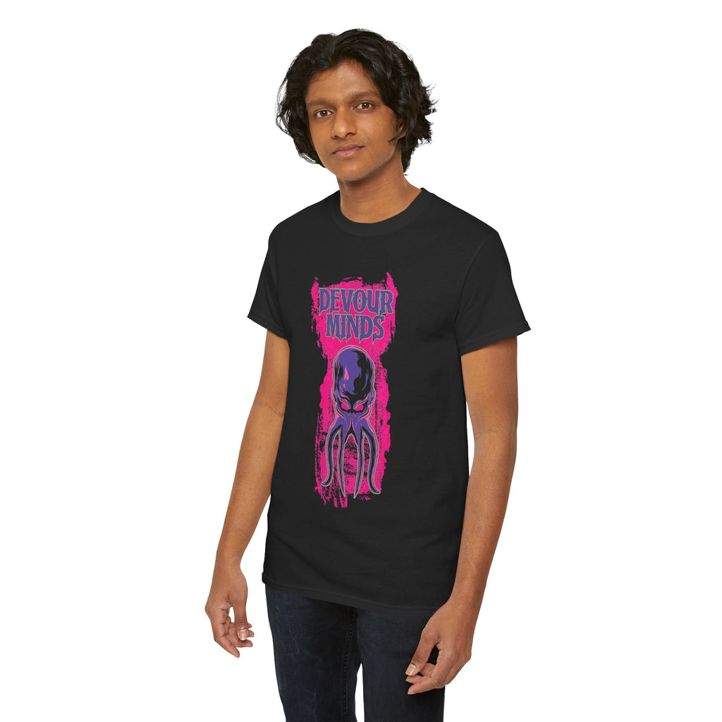 Devour Minds Mind Flayer Illustration T-shirt | Cthulhu Horror Tee | Dungeons and Dragons inspired illustration.