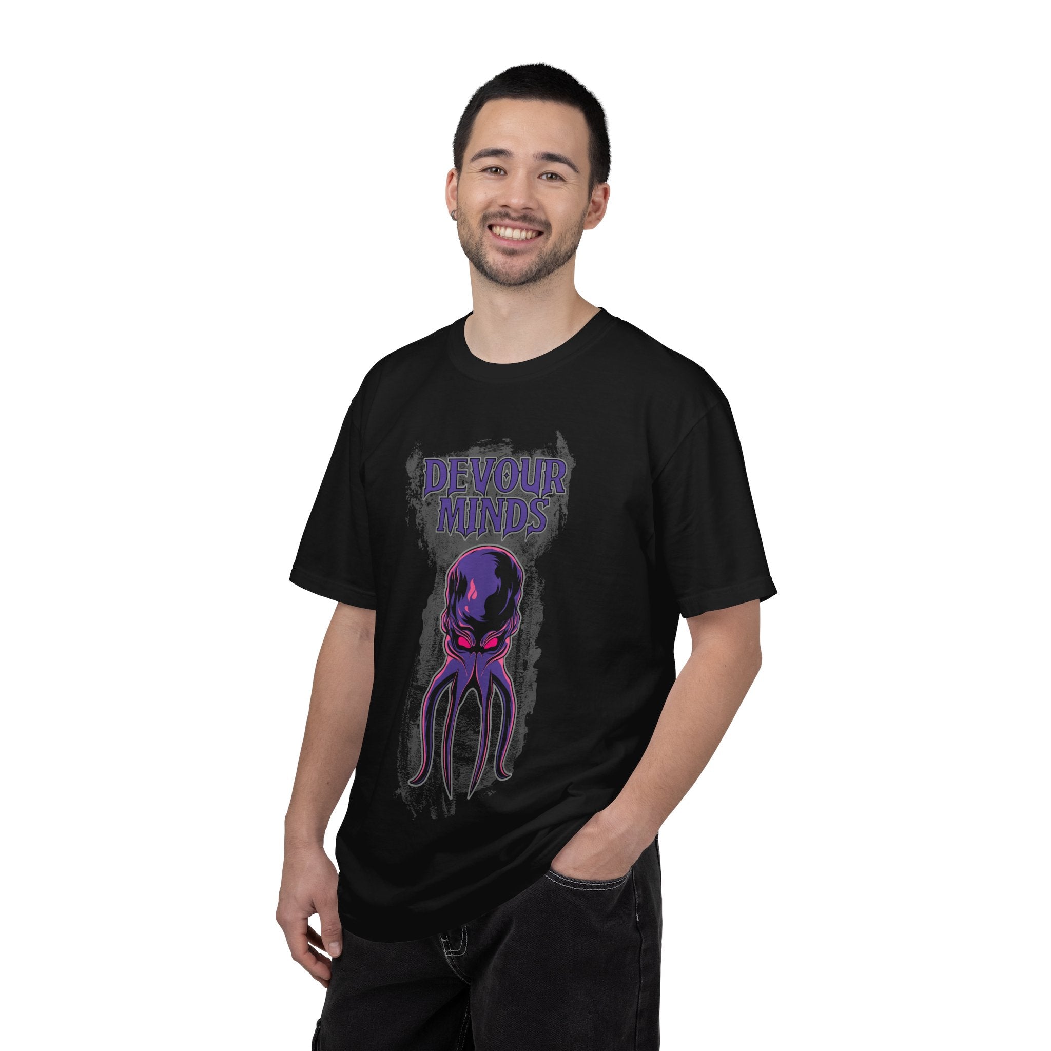 Devour Minds Mind Flayer Illustration T-shirt | Cthulhu Horror Tee | Dungeons and Dragons inspired illustration.