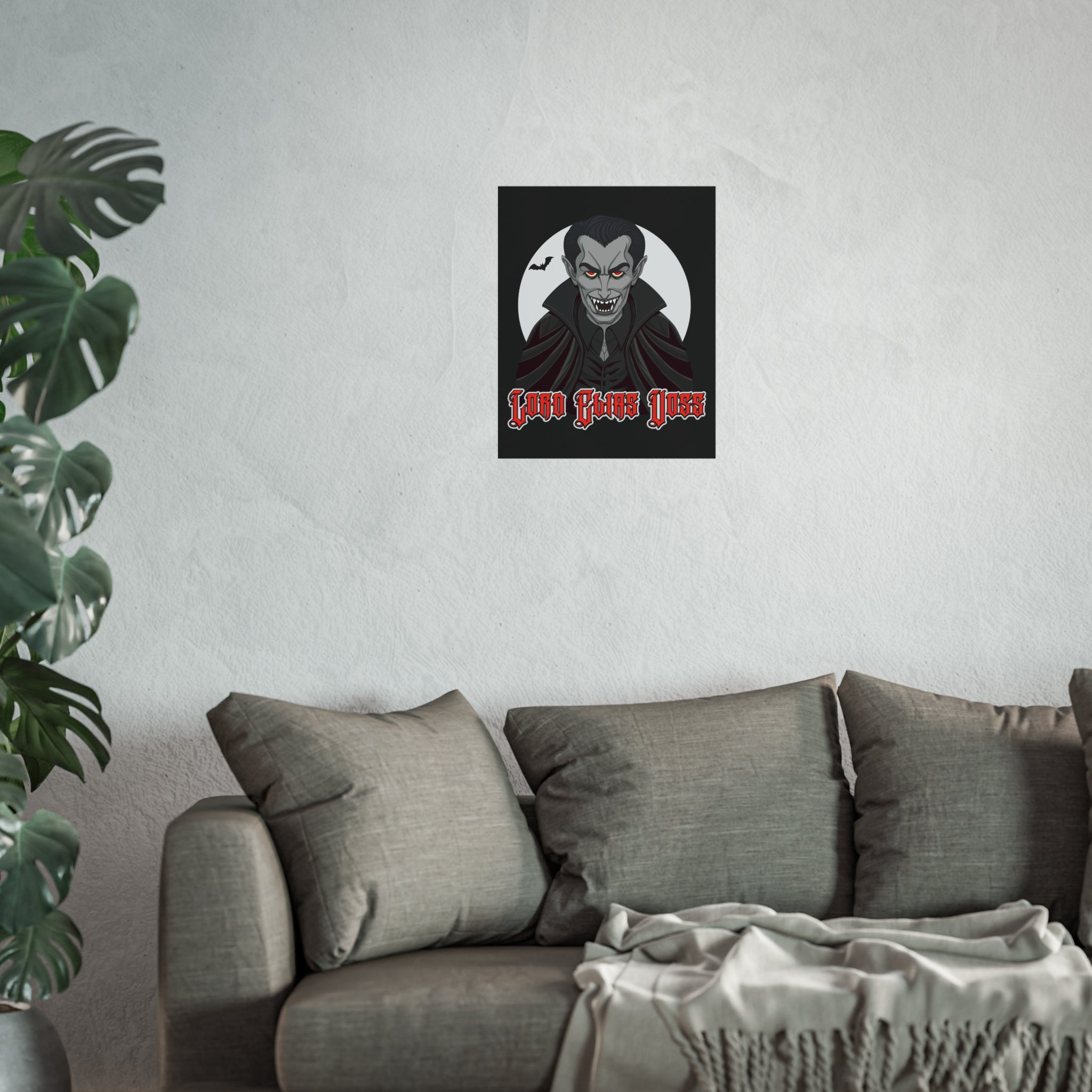 Vampire Lord Fine Art Poster — 'Lord Elias Voss' Gothic Halloween Wall Art