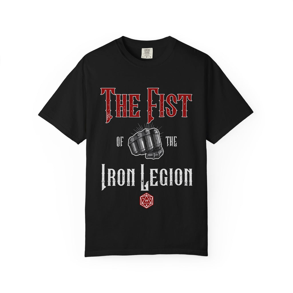 The Fist of the Iron Legion T-shirt | Fist Graphic Tee, Metal Fantasy Design