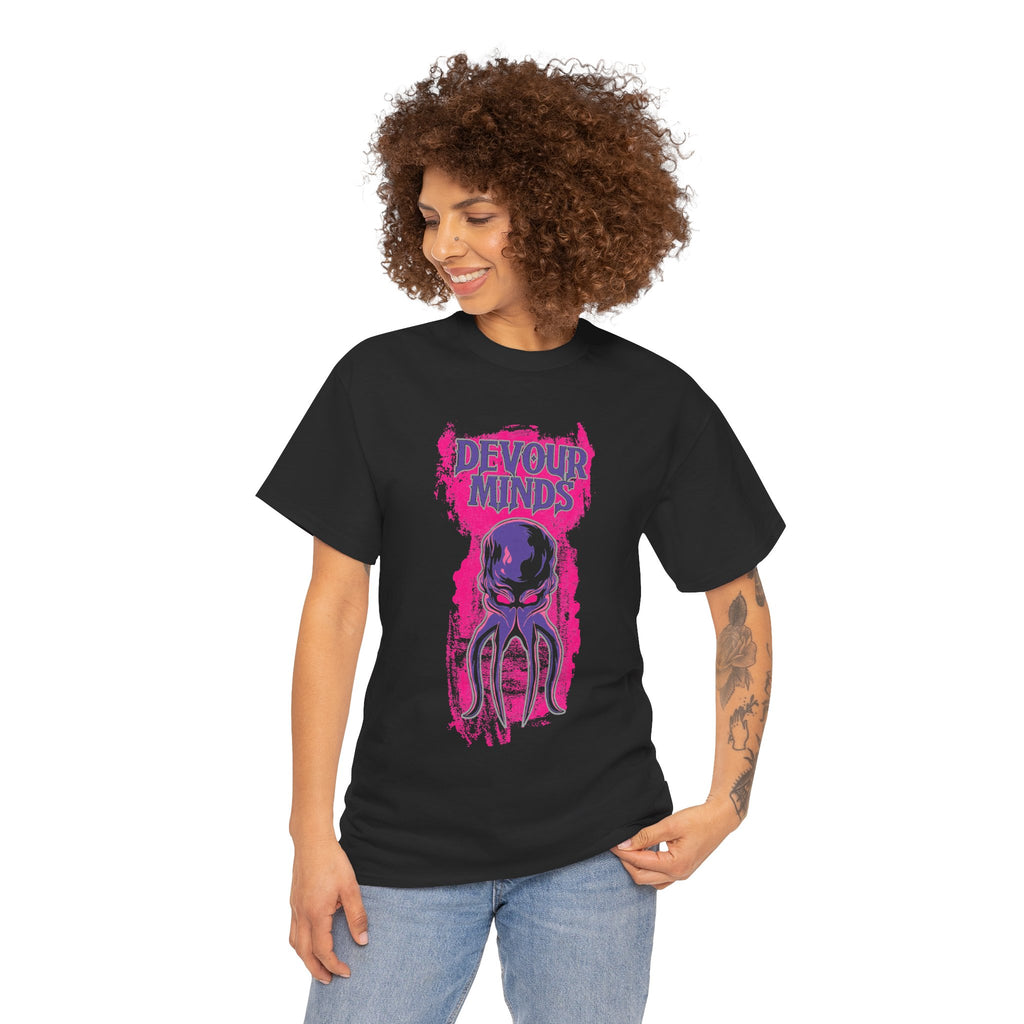 Devour Minds Mind Flayer Illustration T-shirt | Cthulhu Horror Tee | Dungeons and Dragons inspired illustration.
