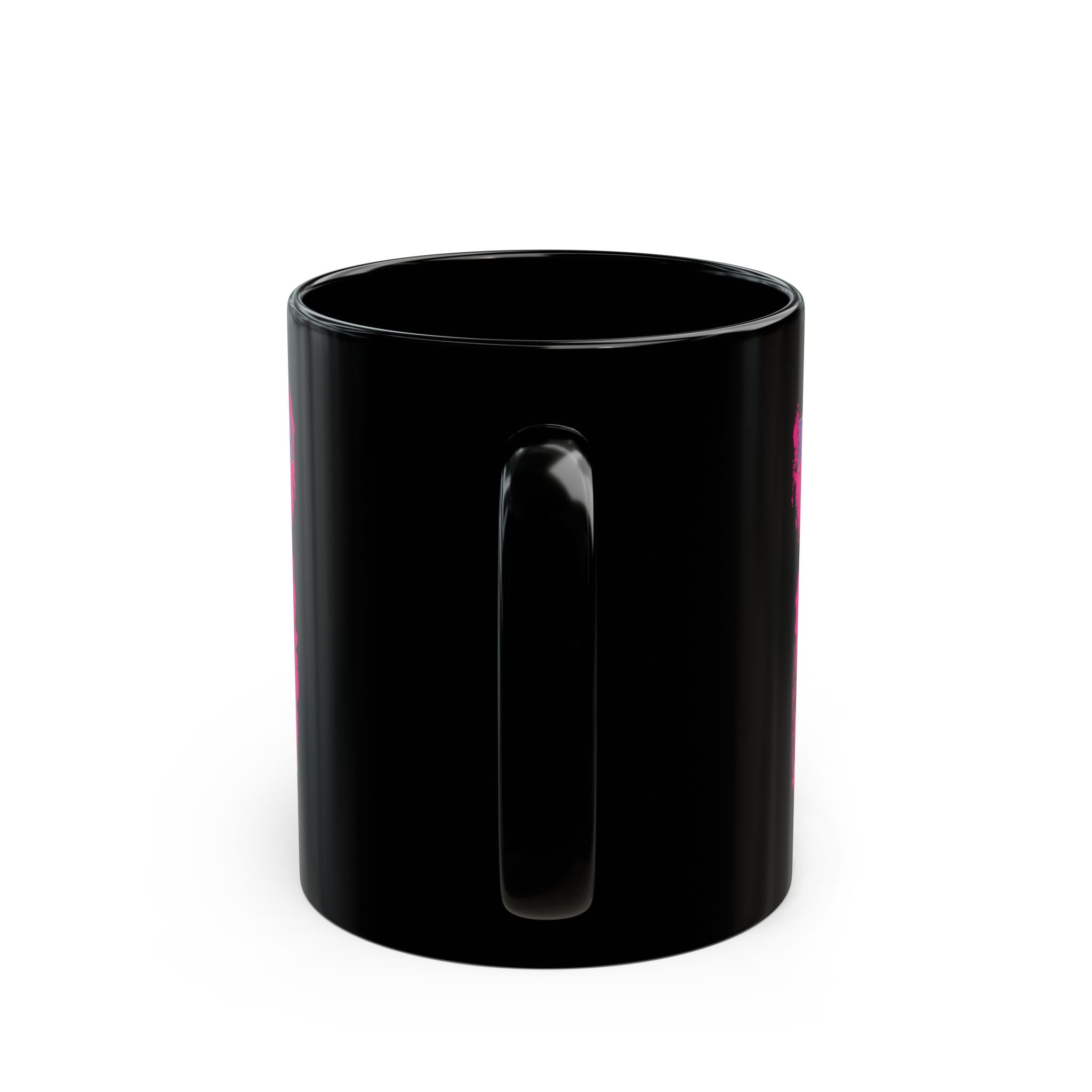 Devour Minds Black Mug — Neon Cthulhu Octopus Horror Coffee Cup (11oz/15oz)