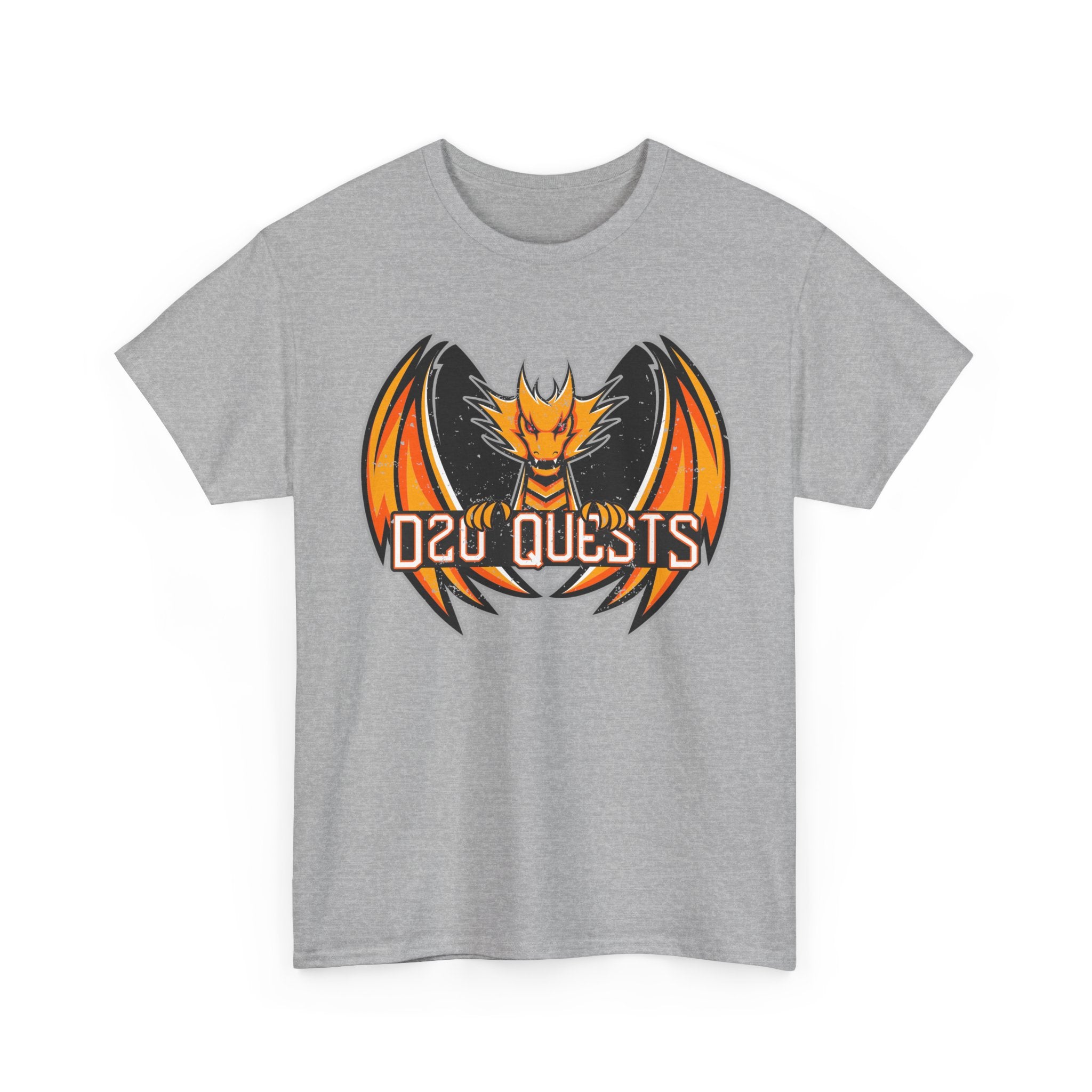 D20 Quests Dragon Logo T-Shirt — TTRPG Tee