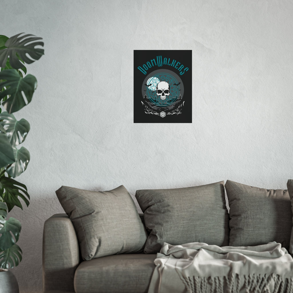 DoomWalkers Skull Art Poster — Gothic Fantasy Fine Art Print