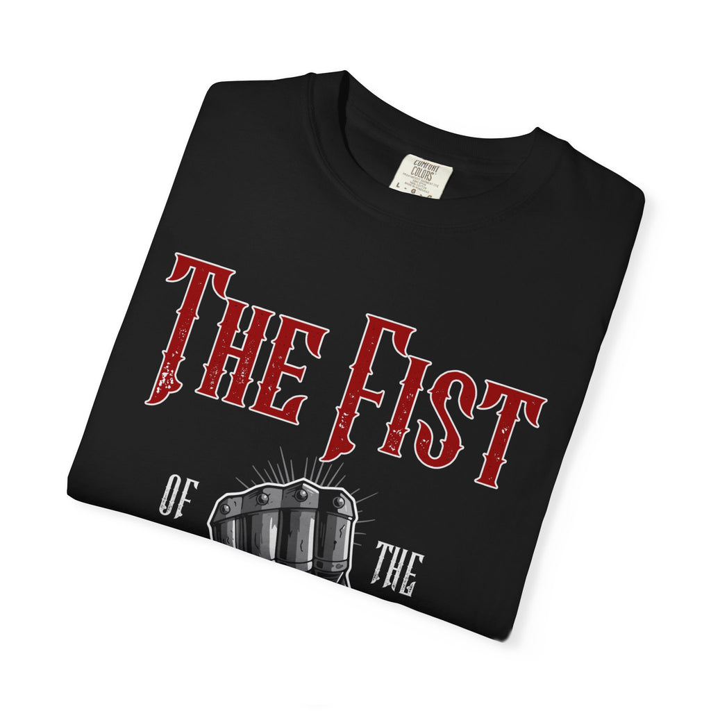 The Fist of the Iron Legion T-shirt | Fist Graphic Tee, Metal Fantasy Design
