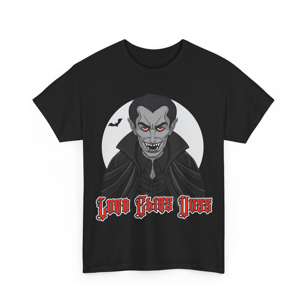 Lord Elias Voss | Vampire Illustration T-Shirt | Gothic Dracula Moon Graphic