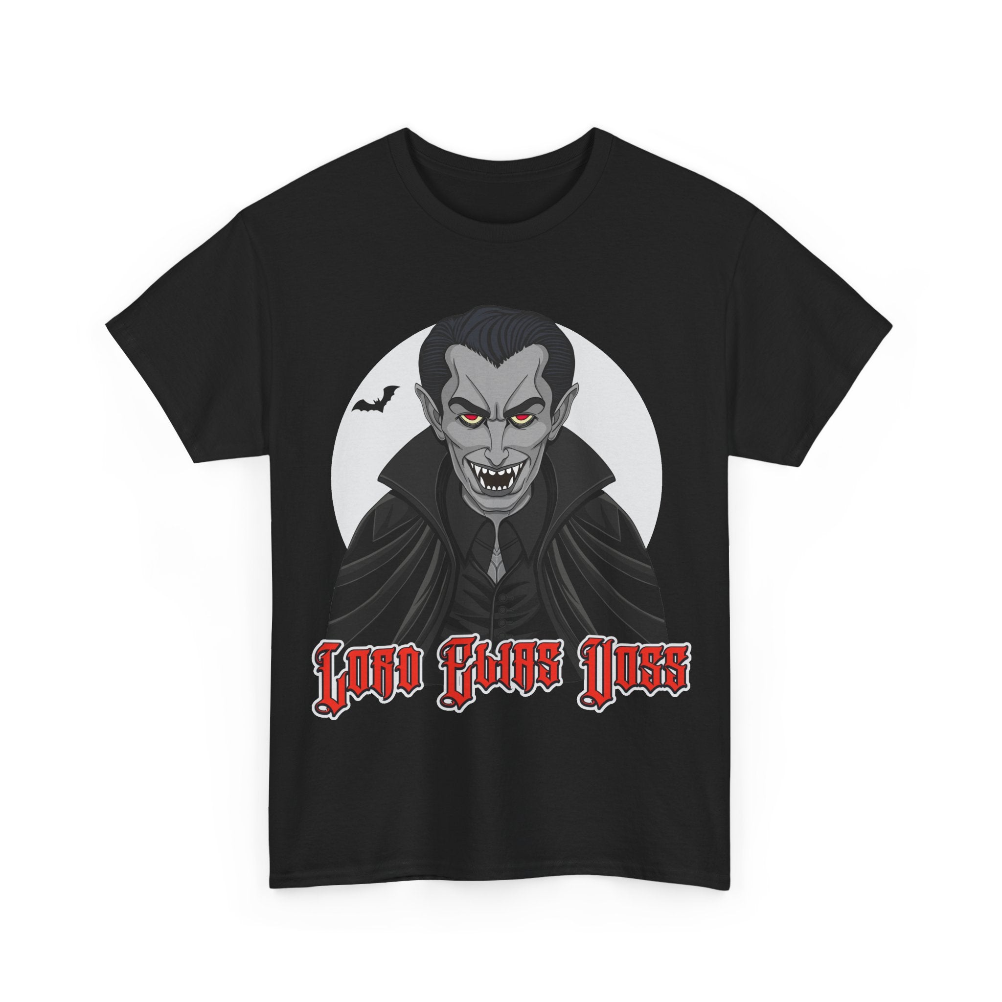 Lord Elias Voss | Vampire Illustration T-Shirt | Gothic Dracula Moon Graphic