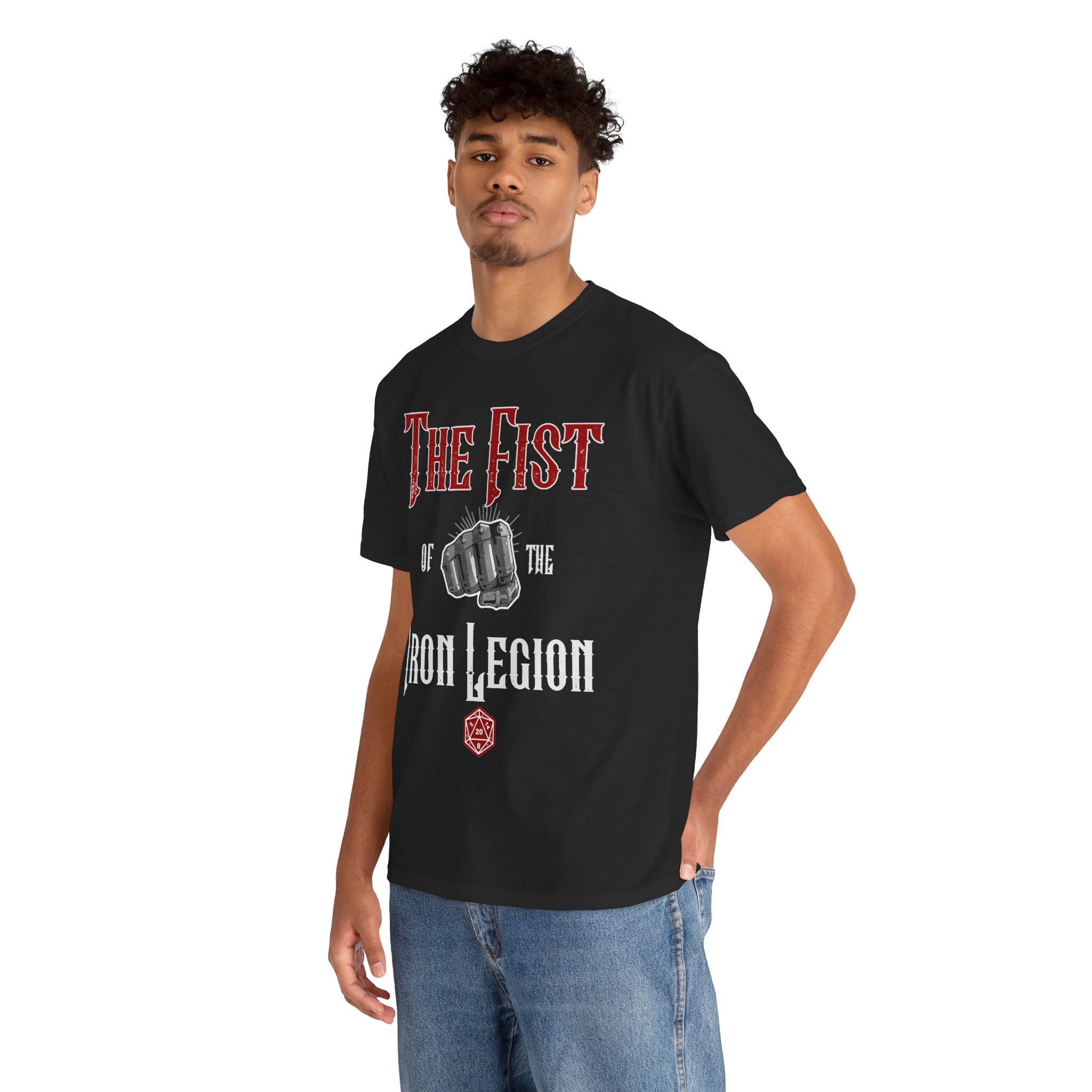 The Fist of the Iron Legion T-shirt | Fist Graphic Tee, Metal Fantasy Design